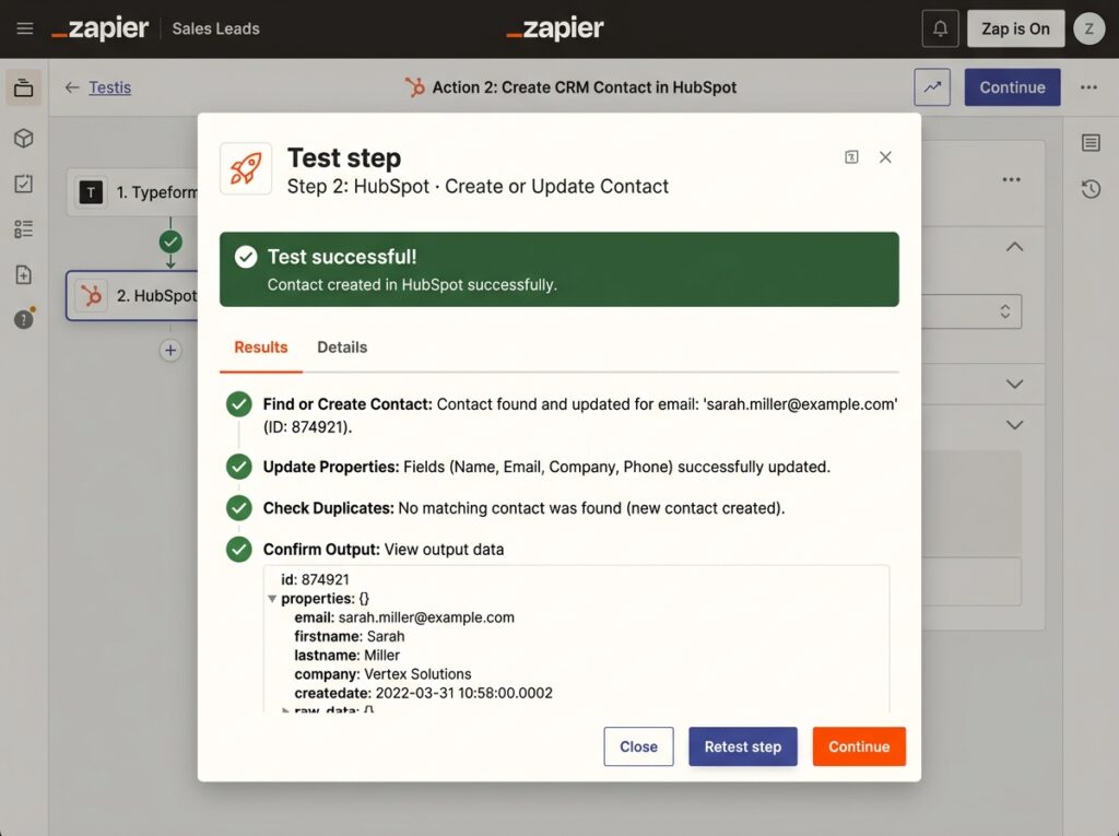 Zapier_test_panel_successful_result_202606151347