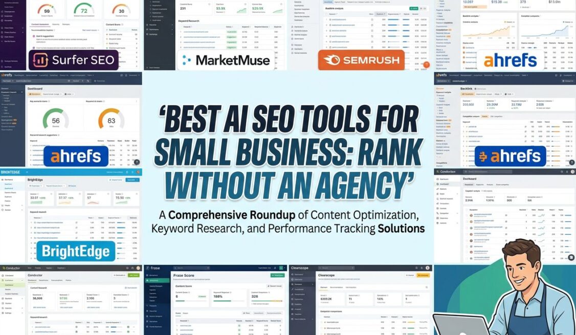 best ai seo tools small business rank without agency